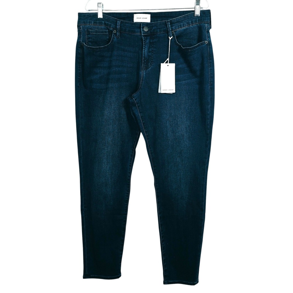 Dear John Joyrich Skinny Jeans Women 32 Dark Indigo Wash Stretch Denim NWT Comfy